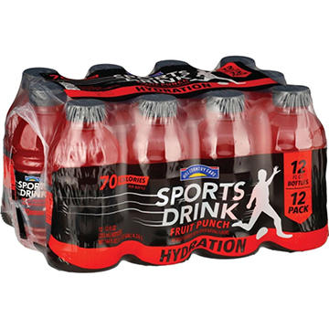 Hill Country Fare Fruit Punch Hydration Sports Drink 12 pk Bottles
