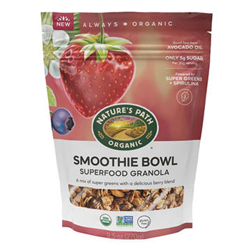 Nature's Path Smoothie Bowl Superfood Granola