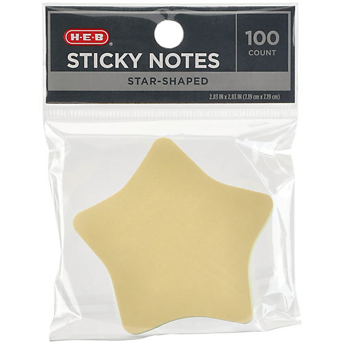 Post-it MMM7350HRT Die Cut Star & Heart Shapes Super Sticky Notes