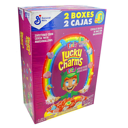 General Mills Fruity Lucky Charms 2 pk - Shop Cereal at H-E-B