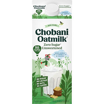 Chobani Zero Sugar Unsweetened Oat Milk