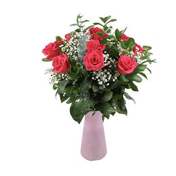 BLOOMS by H-E-B Designer Dozen Color Roses Flower Arrangement