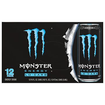 Monster Energy Lo-Carb Energy Drink 12 pk Cans