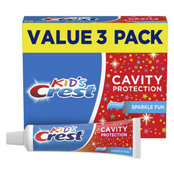 Crest Kid's Cavity Protection Toothpaste - Sparkle Fun, 3 Pk