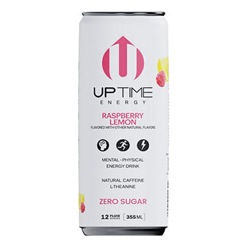 UPTIME Zero Sugar Energy Drink - Raspberry Lemon