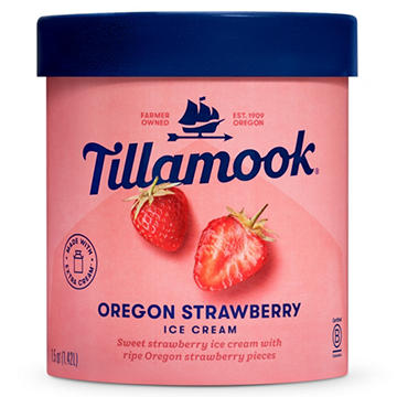 Tillamook Oregon Strawberry Ice Cream