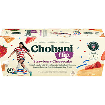 Chobani Flip Low-Fat Strawberry Cheesecake Greek Yogurt