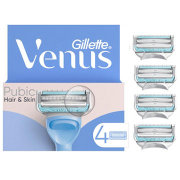 Venus for Pubic Hair & Skin, Intimate Razor Blade Refills for Women