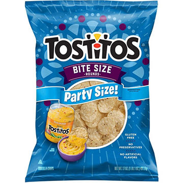 Tostitos Bite Size Rounds Corn Tortilla Chips Party Size