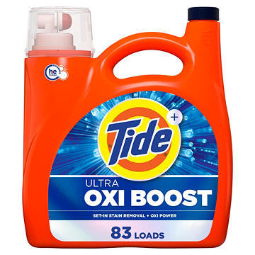 Tide Ultra Oxi Boost Liquid Laundry Detergent, 83 Loads