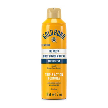 Gold Bond No Mess Body Powder Spray - Fresh Scent