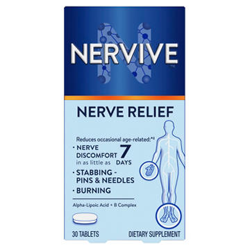 Nervive Nerve Relief Tablets with Alpha Lipoic Acid, B Vitamins, Turmeric, & Ginger, Reduces Occasional Nerve Discomfort in as Little as 7 Days