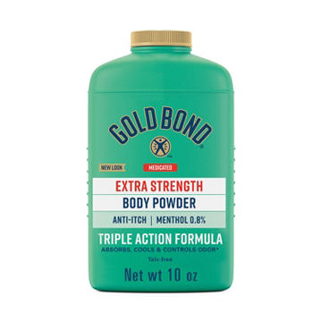 Gold Bond Medicated Talc-Free Extra Strength Body Powderfor Cooling, Absorbing Itch Relief
