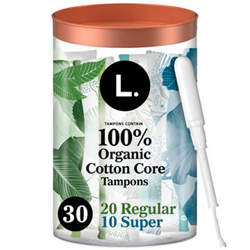 L. Cotton Tampons Regular/Super Absorbency Multipack