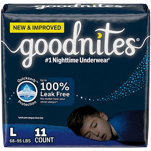 Ninjamas Large and Extra Large Nighttime Bedwetting Underwear (Boys)  Reviews 2024
