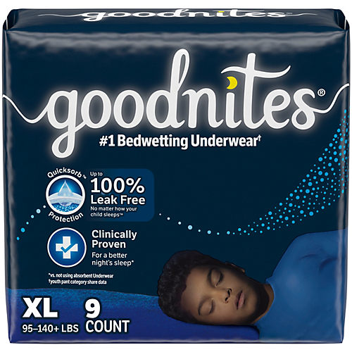 Goodnites Girls' Nighttime Bedwetting Underwear XL (95-140 lb