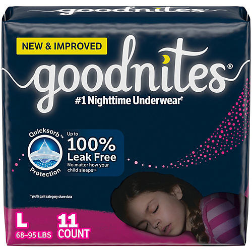 Goodnites Disposable Bed Pads For Nighttime Bedwetting, Non-Slip