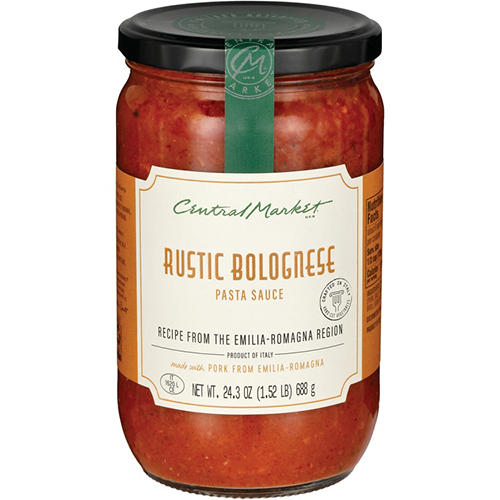 Central Market Emilia Romagna Rustic Bolognese Pasta Sauce, 24.3 oz