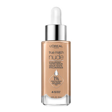 L'Oréal Paris True Match Hyaluronic Tinted Serum Foundation Makeup - Medium 4-5