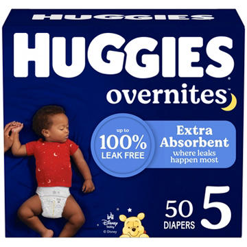 Huggies Overnites Nighttime Baby Diapers - Size 5