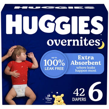 Huggies Overnites Nighttime Baby Diapers - Size 6