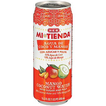 H-E-B Mi Tienda Mango Coconut Water with Sugar & Pulp