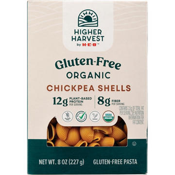 Higher Harvest by H-E-B Gluten Free Organic 12g Protein Chickpea Shells Pasta Noodles