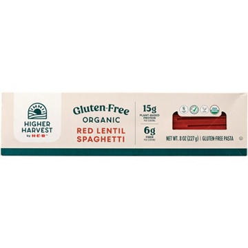 Higher Harvest by H-E-B Gluten Free Organic 15g Protein Red Lentil Spaghetti Pasta Noodles