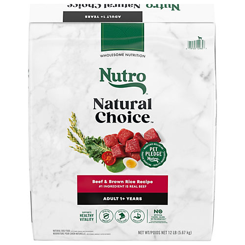 Nutro Natural Choice Senior Chicken Brown Rice Dry Dog Food