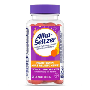 Alka-Seltzer Heartburn + Gas Relief Chews Tropical Punch
