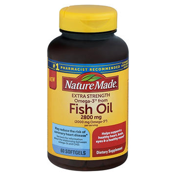 Nature Made Extra Strength Burp-Less Omega 3 Fish Oil 2800 mg