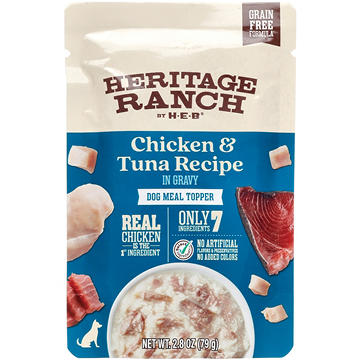 Heritage Ranch by H-E-B Grain-Free Dog Meal Topper - Chicken & Tuna