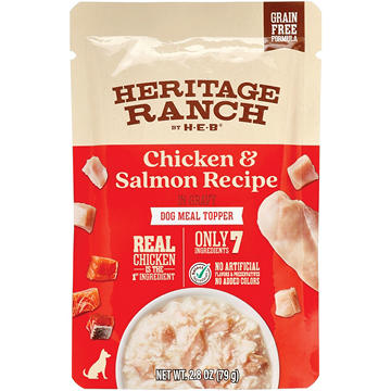 Heritage Ranch by H-E-B Grain-Free Dog Meal Topper - Chicken & Salmon