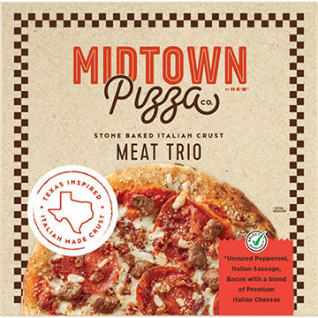 Midtown by H-E-B Meat Trio Stone Baked Italian Crust Pizza