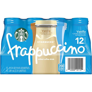 Starbucks Vanilla Frappuccino Coffee Drink 12 pk Bottles