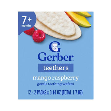Gerber Snacks for Baby Teethers - Mango & Raspberry