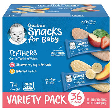 Gerber Snacks for Baby Teethers - Variety Pack