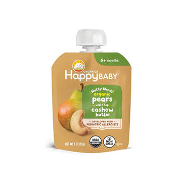 Happy Baby Organics Nutty Blends Stage 2 Pears & Cashew Butter Organic