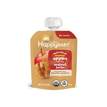 Happy Baby Organics Nutty Blends Stage 2 Apple & Walnut Butter Organic