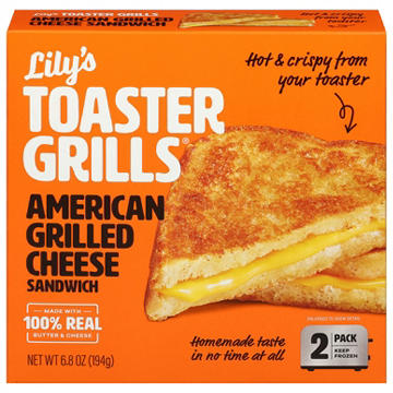 Lily's Toaster Grills Frozen Sandwiches - Grilled American Cheese