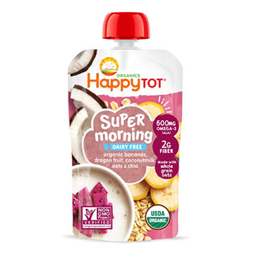 Happy Tot Organics Super Morning Stage 4 Organic Bananas
