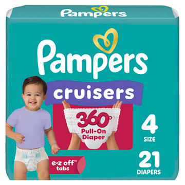 Pampers Cruisers 360 Diapers - Size 4