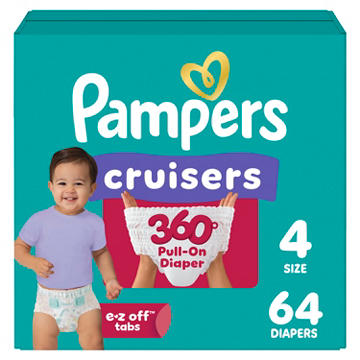 Pampers Cruisers 360 Diapers - Size 4