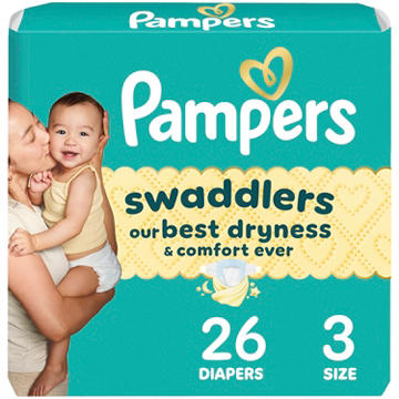 Pampers Swaddlers Baby Diapers - Size 3