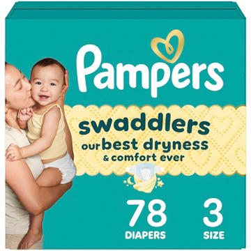 Pampers Swaddlers Baby Diapers - Size 3