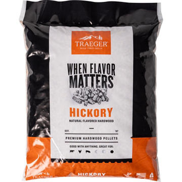 Traeger Premium Hickory Hardwood Pellets