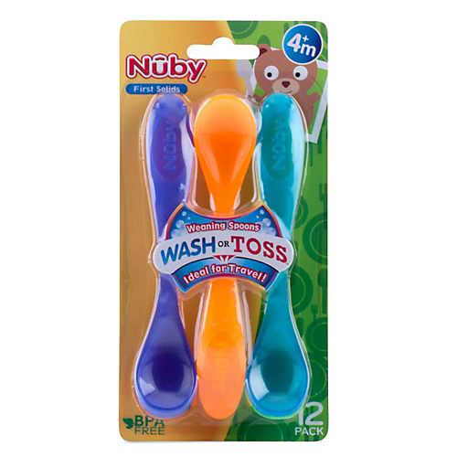 Nuby Soft Silicone Spoon For Baby's First Foods - Shop Dishes & Utensils at  H-E-B