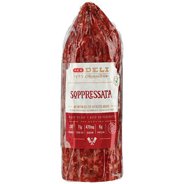 H-E-B Deli Soppressata Dry Cured Pork Salami, Custom Sliced