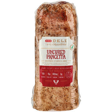 H-E-B Deli Uncured Pancetta, Custom Sliced