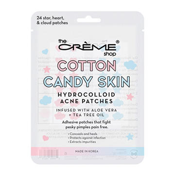 The Crème Shop Cotton Candy Skin Hydrocolloid Acne Patches Infused with Aloe Vera + Tea Tree